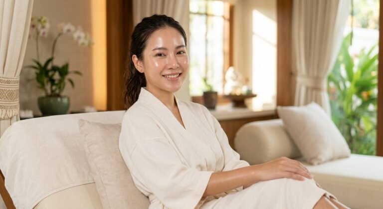 facial treatment in Thailand glowing skin result
